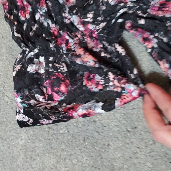 Vintage Jr's lace babydoll top,elastic waist flare bottom flutter sleeve… - Picture 6 of 8